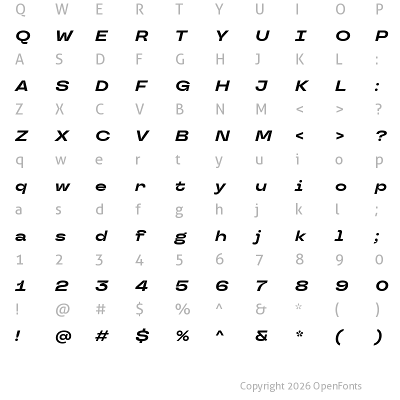 Character Map of TT Travels Next Trl Bd It