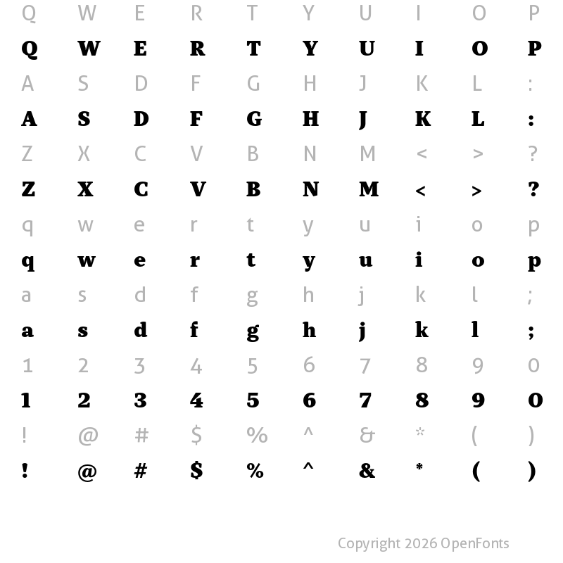 Character Map of TT Tricks Trial Black