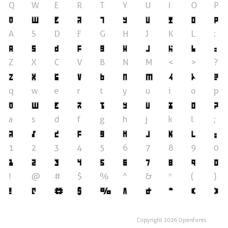 Character Map of UFO Hunter Academy Regular