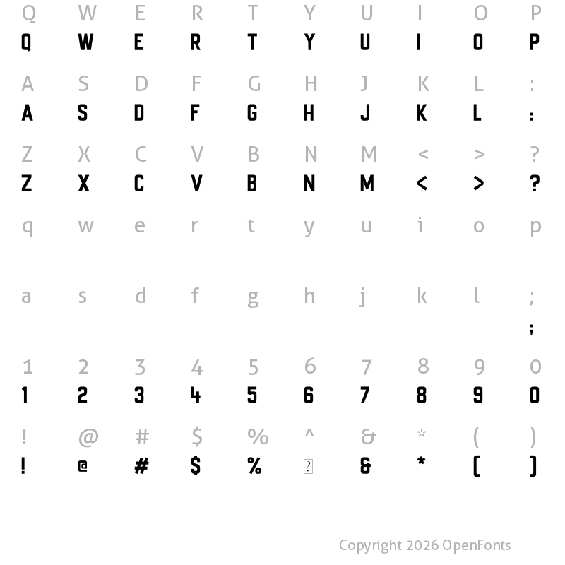 Character Map of Universal Knowledge Regular