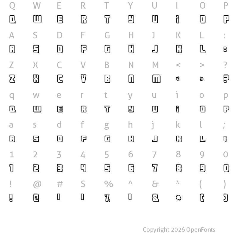 Character Map of Urban Constructed Cutter
