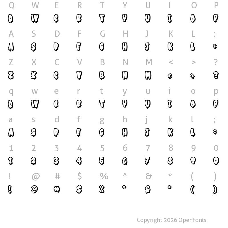 Character Map of Urban Melted Extrude