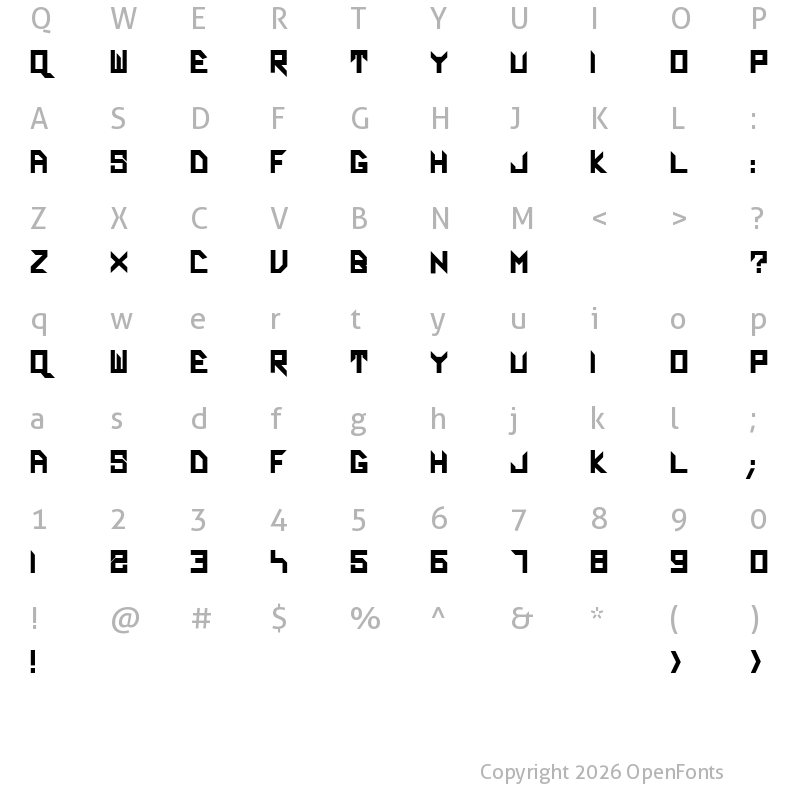 Character Map of Vador Black