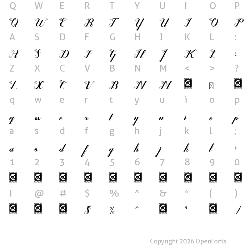 Character Map of Valentijn FreeVersion