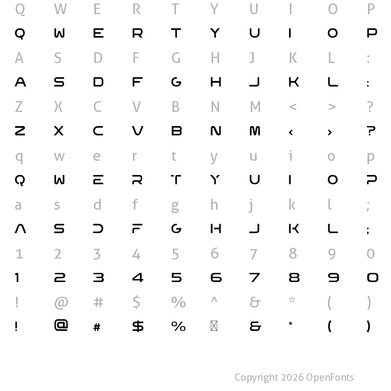 Character Map of VALKO CAPELA Regular
