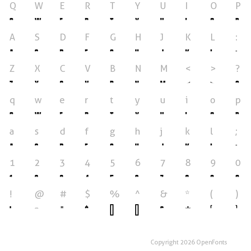 Character Map of Vanchrome Sky