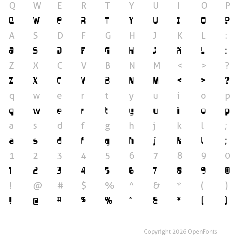 Character Map of Vectroid Regular