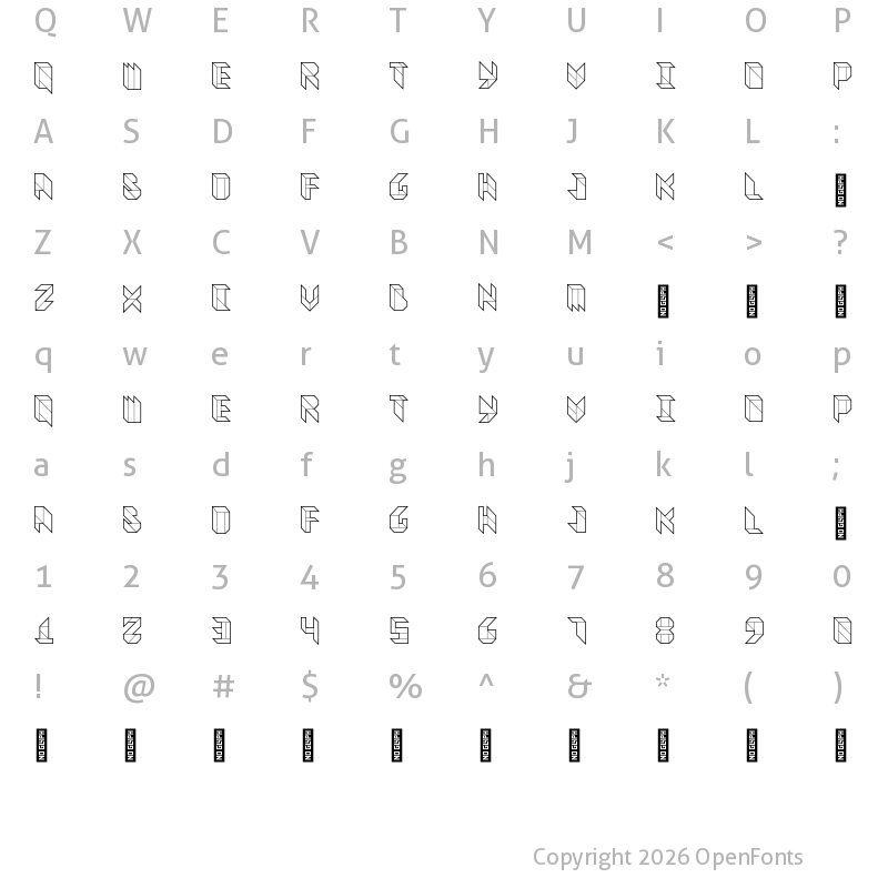 Character Map of Vitreous Medium
