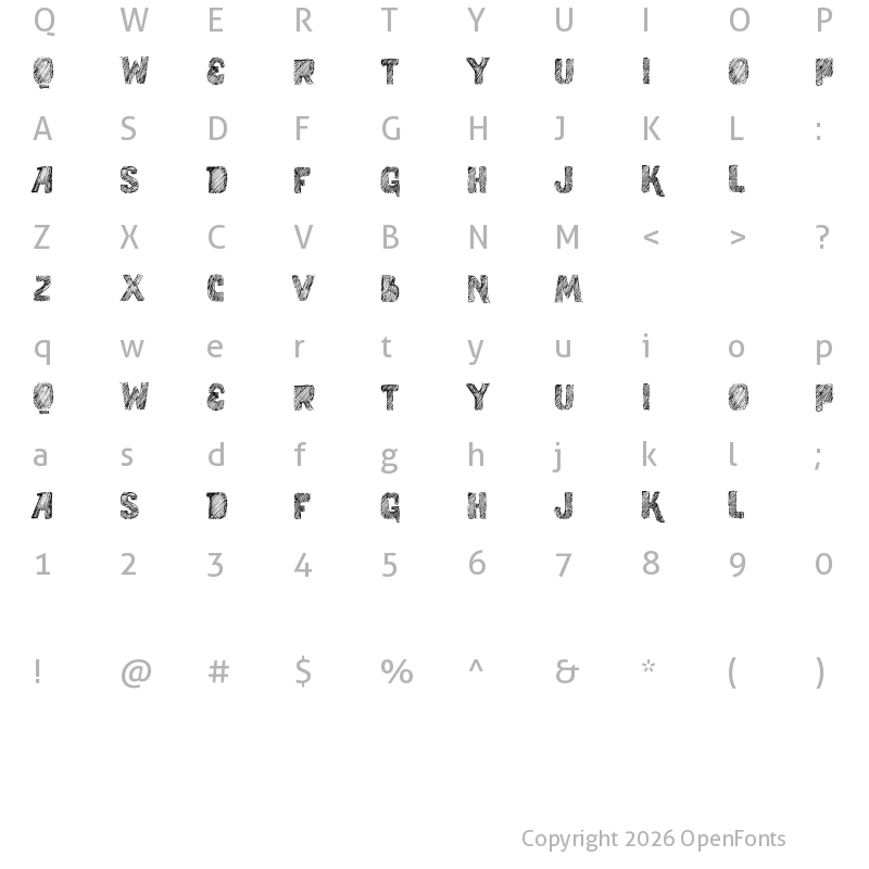 Character Map of vtks study Regular