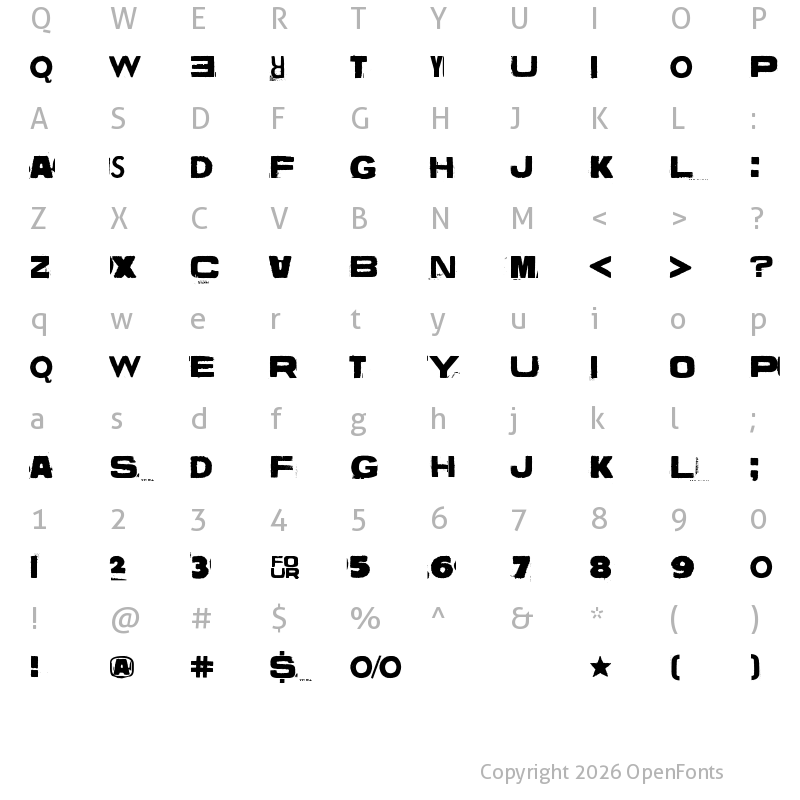 Character Map of Vuosi vuodelta Regular