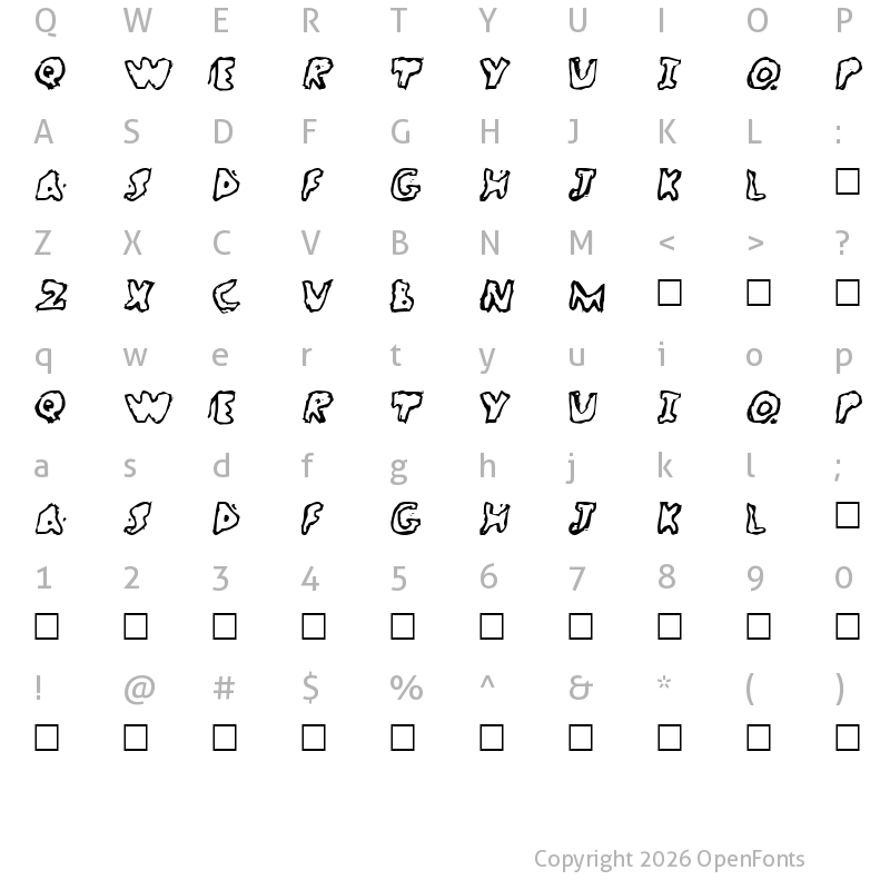 Character Map of WatchBreaker Normal