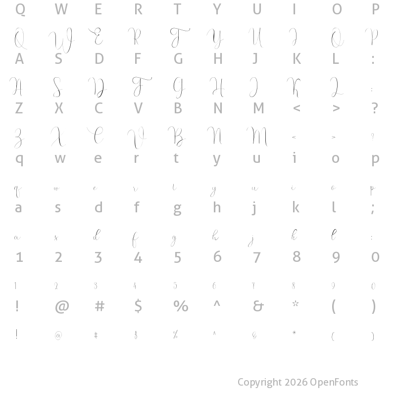 Character Map of Whitening reguler Regular