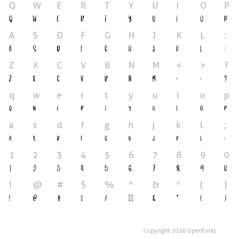 Character Map of Why We Work Regular