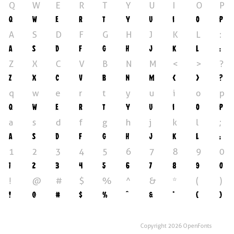 Character Map of Wolf Brothers Expanded Expanded