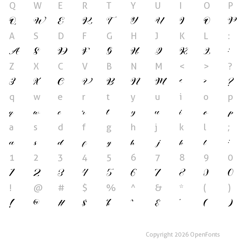 Character Map of Wonder Varelia Demo