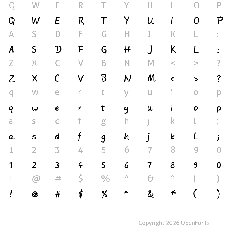 Character Map of Wortlaut AH SemiBold