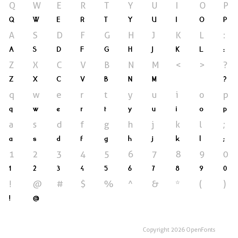 Character Map of yellow peas Bold