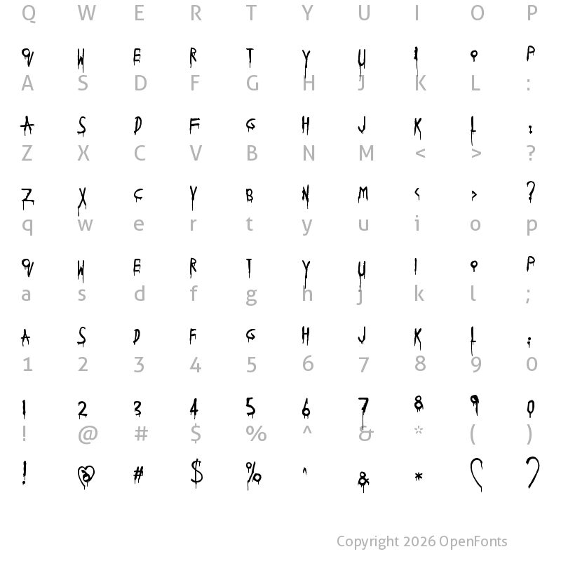 Character Map of zai I?Covid-19 Regular
