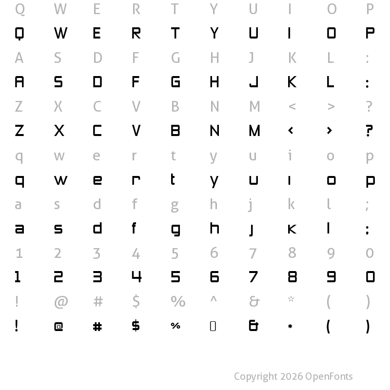 Character Map of Zeroes 3 Regular